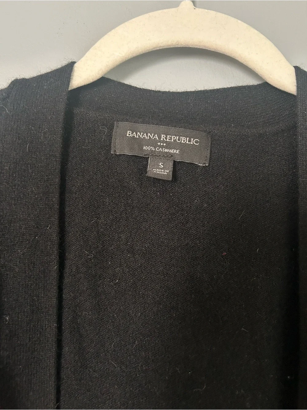 Banana Republic Men’s Black Button-Front Cardigan Sweater
